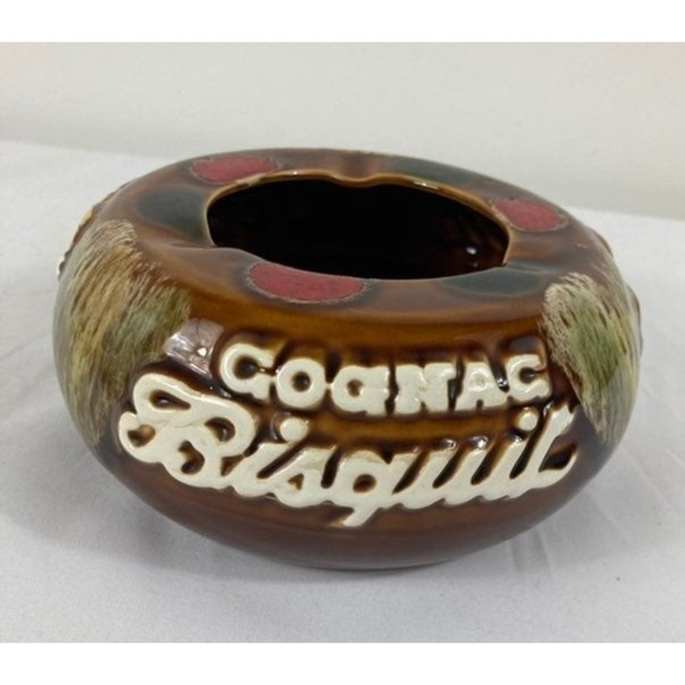 Retro Ricard‎ Ceramic French Cognac Bisquit Ashtray